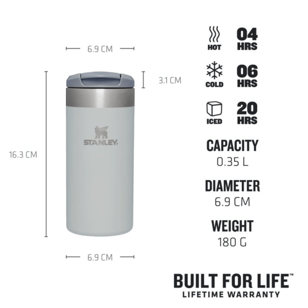 Cestovný hrnček STANLEY The AeroLight™ Transit Mug 0.35l fog metallic - Image 3