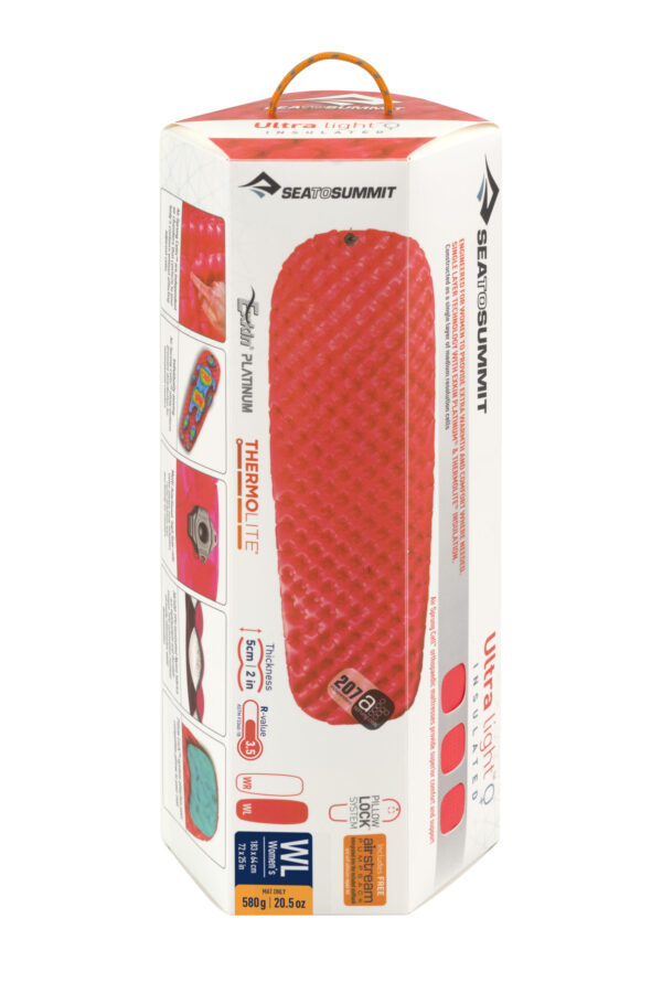 Karimatka SEATOSUMMIT Ultralight air mat insulated dámská Large červená - Image 7
