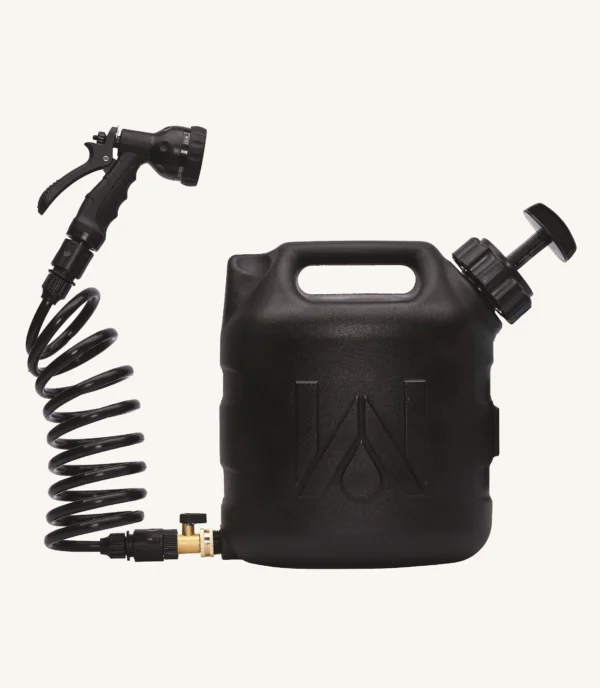 Přenosná nádrž na vodu se sprchou WaterPORT 7,5l nádrž na vodu černá
