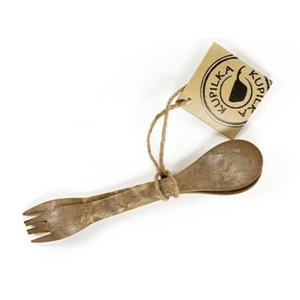 Lžíce + vidlička 2v1 KUPILKA Spork 225 hnědá - Image 2