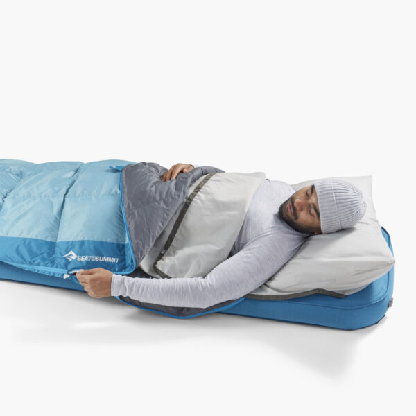 Spací pytel SEATOSUMMIT Traveller 7C Down Sleeping Bag Regular blue - Image 2