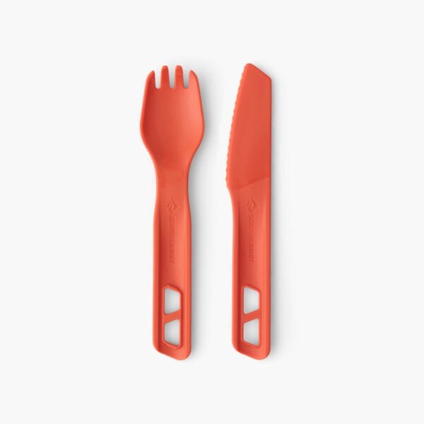 Sada příborů SEATOSUMMIT Passage Cutlery Set 2 piece oranžová